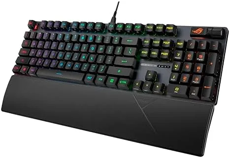 Comparison of the RX Red optical keyboard and a standard mechanical board