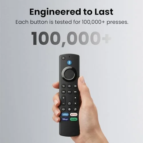Living room couch scene with the replacement remote in hand