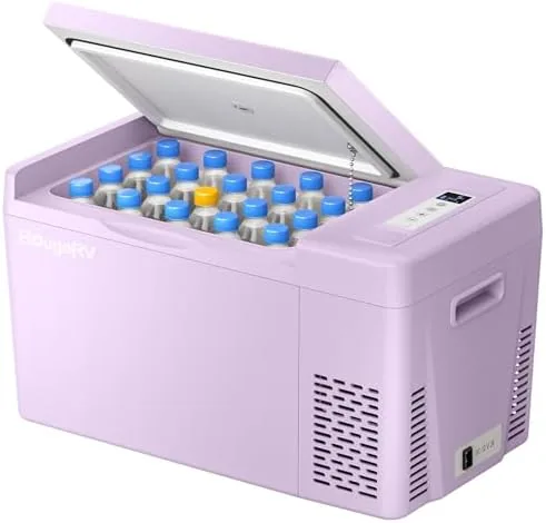 BougeRV 23-Quart Purple Refrigerator Review: Road Trip Cold Storage