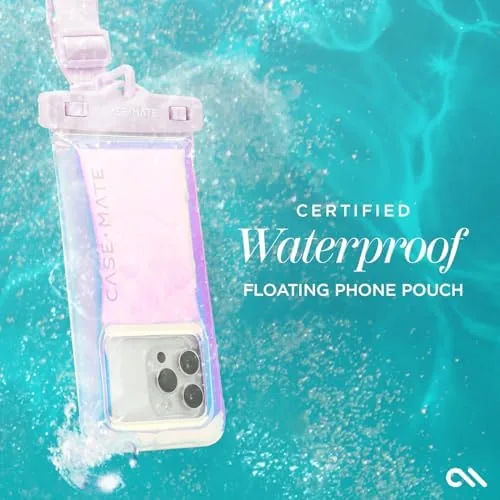 The Case-Mate Soap Bubble IP68 Waterproof Phone Pouch - Iridescent | compared in context