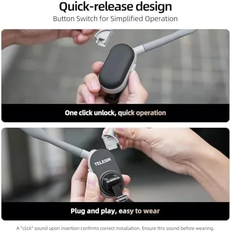 The TELESIN Magnetic Neck Mount for Phones, Neck Phone Holder POV/Vlog compared in context
