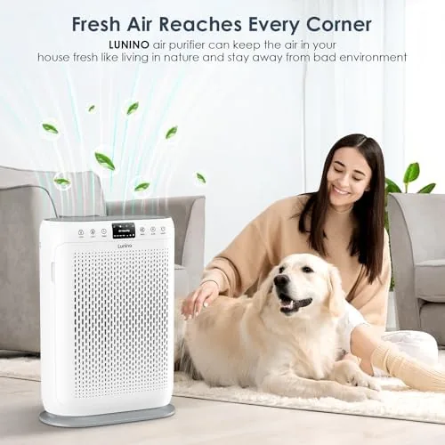 Close look at the LUNINO Air Purifiers for Home Large Room up to 2400sq.ft build quality
