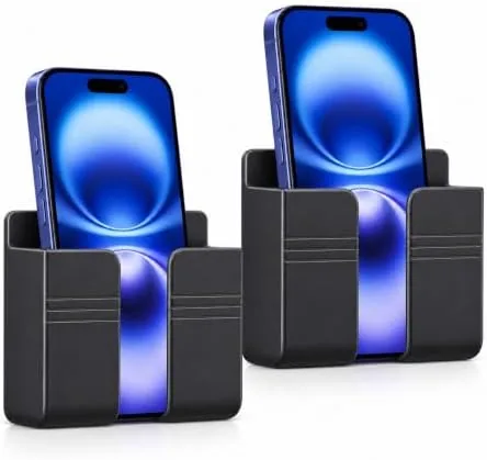 2Pack Wall Mount Phone Holder, Phone Stand with Adhesive for Home Bathroom Bedroom Kitchen Review: Tested and Rated