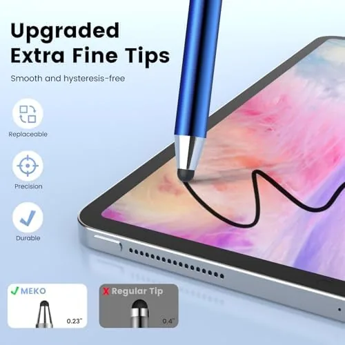 The MEKO Stylus Pens for Touchscreens, 10 Pack Rubber Stylists Pens compared in context