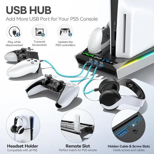The stand side by side with a stock horizontal console setup