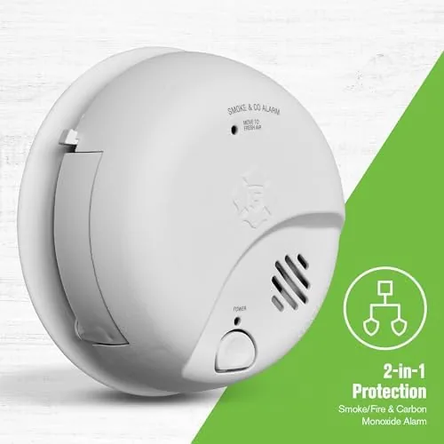 Close look at the First Alert Battery Combination Smoke & Carbon Monoxide Alarm | SMCO100 build quality
