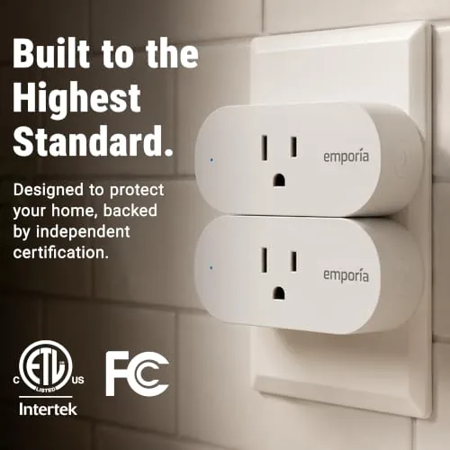The Emporia Energy Monitoring Smart Plug, WiFi Smart Outlet Plug Works compared in context