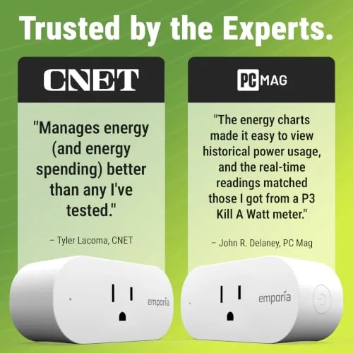 Testing the Emporia Energy Monitoring Smart Plug, WiFi Smart Outlet Plug Works over two weeks