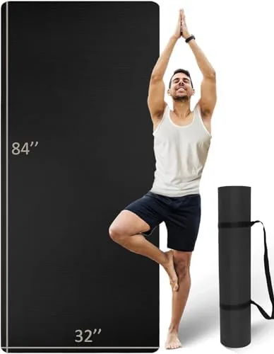 Overview of the Extra Long & Wide Thick Yoga Mat for Tall Men