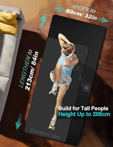 Close look at the Extra Long & Wide Thick Yoga Mat for Tall Men build quality