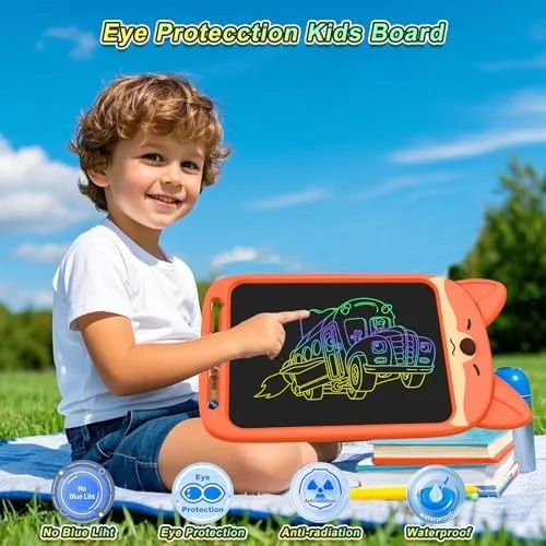 Another view of the Fox LCD Writing Tablet for Kids, Coloring Drawing Pad, 10