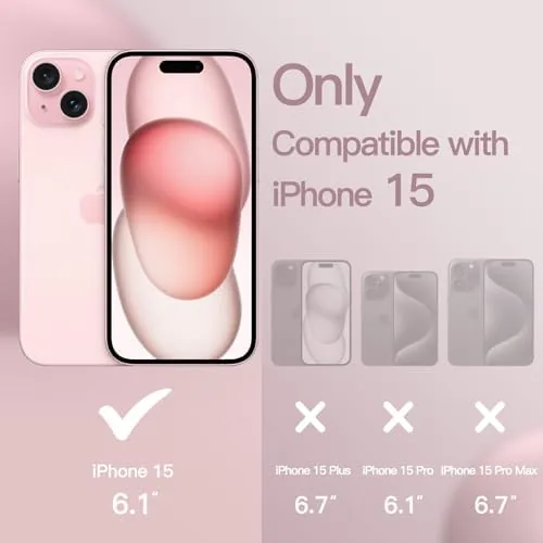 Close look at the JETech Silicone Case for iPhone 15, Light Pink | Silky build quality