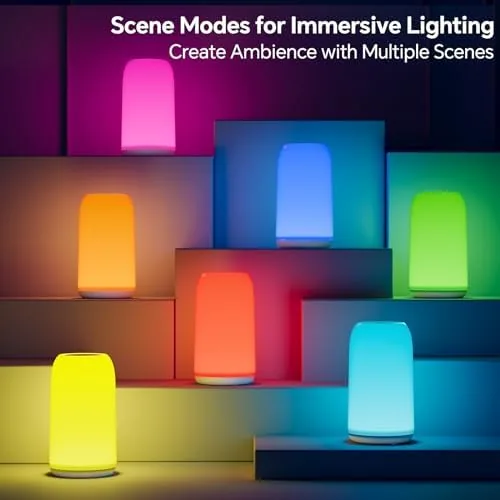Comparison of the cordless lamp with a traditional plugged-in bedside lamp