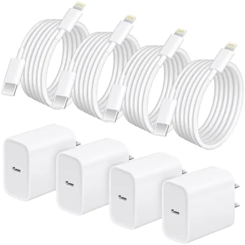 Overview of the AISNI iPhone Charger Fast Charging 4 Pack 20W PD USB