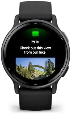 The Vivoactive 5 running a GPS workout outdoors