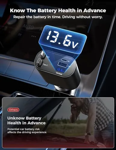 The Retractable USB C Car Charger, 69W 4-in-1 Fast Charging Adapter compared in context