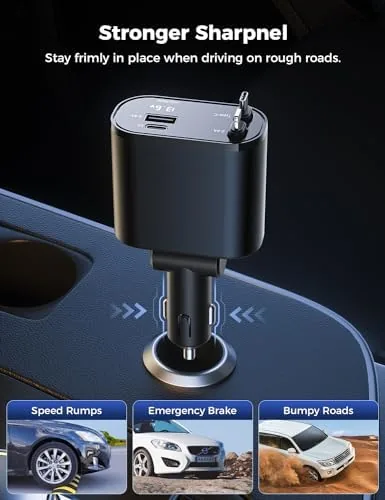Testing the Retractable USB C Car Charger, 69W 4-in-1 Fast Charging Adapter over two weeks