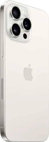 Close look at the Apple iPhone 15 Pro, 256GB, White Titanium - Locked to AT&T (Renewed) build quality