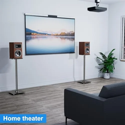 Testing the MOUNTUP Universal Speaker Stands Pair for Surround Sound Home Theater over two weeks
