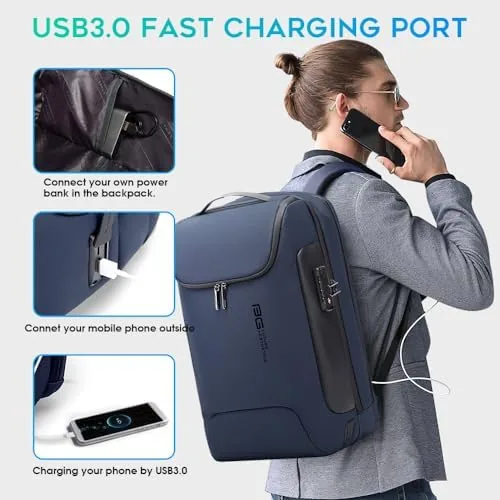 Another view of the BANGE Mens Business Backpack for Work, Computer Backpacks for Laptops