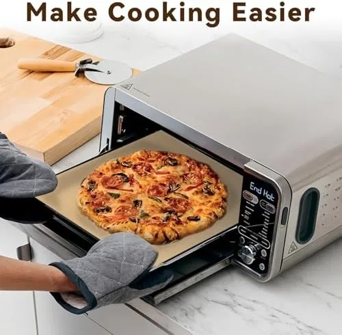 Another view of the 12-Inch Air Fryer Parchment Paper Squares for Ninja Air Fryer
