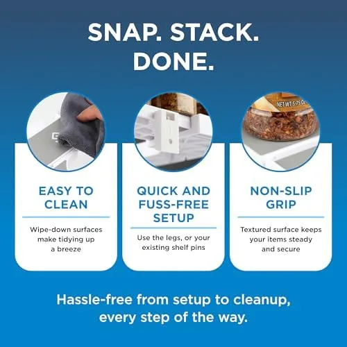 Spice rack positioned beside other cabinet organizers
