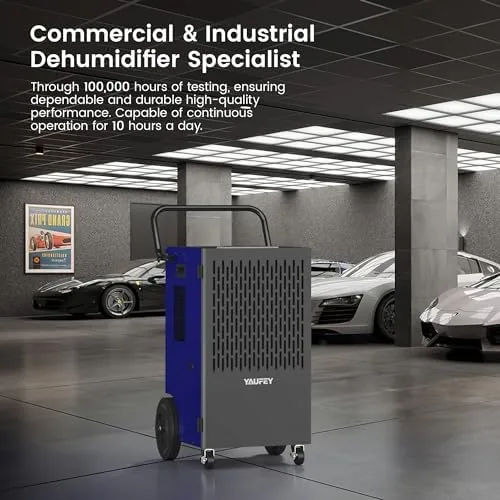 Close look at the 155 Pints Commercial Dehumidifier with Pump, for Basement up to build quality