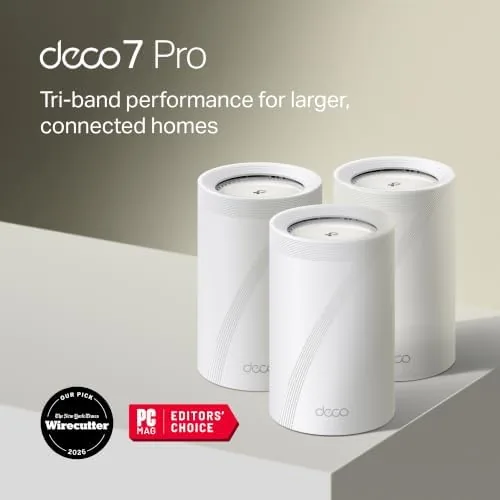 Close up of the four 2.5G Ethernet ports on the back of a Deco 7 Pro node