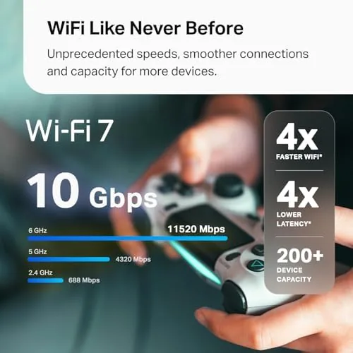 The Deco app showing the network map with three nodes and connected devices