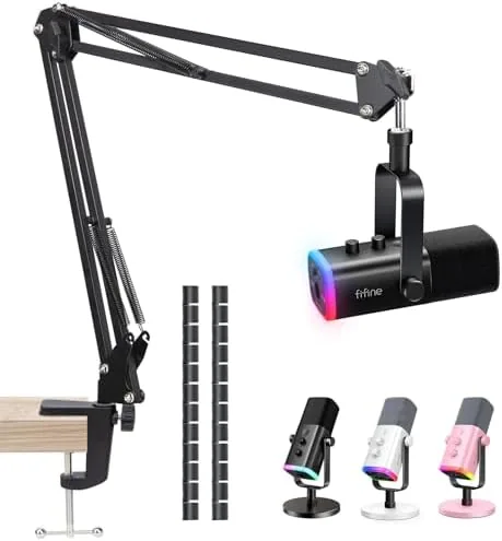 SUNMON Mic Arm for Microphone, Boom Arm for Fifine AM8 with Cable Sleeve | Review: Tested and Rated