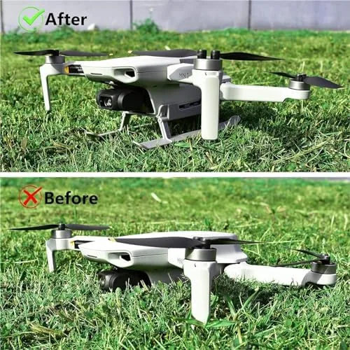 The legs folded flat and stored in the drone carry case
