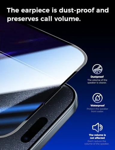The MAGIC JOHN 2 Pack for iPhone 15 Pro Glass Screen compared in context