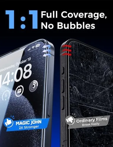 Testing the MAGIC JOHN 2 Pack for iPhone 15 Pro Glass Screen over two weeks