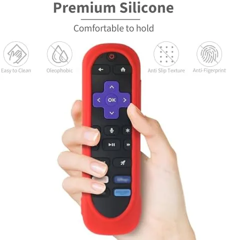 The Silicone Case Cover for TCL/Hisense/Roku Streaming TV Stick Remote compared in context