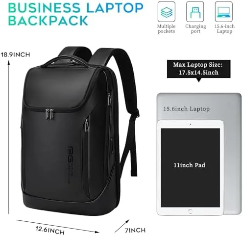 The BANGE Business Smart Backpack Waterproof fit 15.6 Inch Laptop Backpack in real use