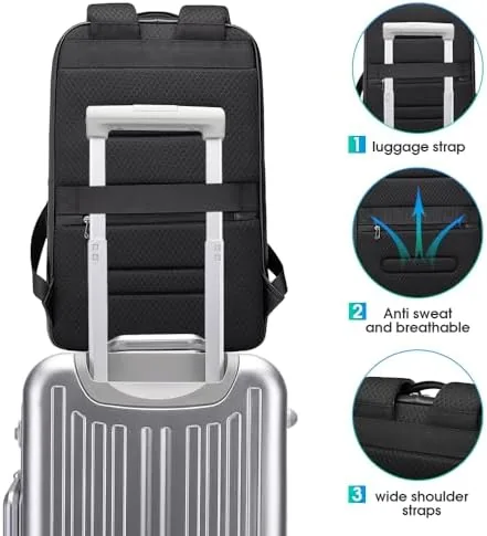 Another view of the BANGE Business Smart Backpack Waterproof fit 15.6 Inch Laptop Backpack