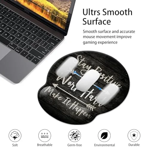 The Mouse Pad Wrist Support,Ergonomic Mouse Pad with Wrist Rest,Comfortable Mousepad compared in context