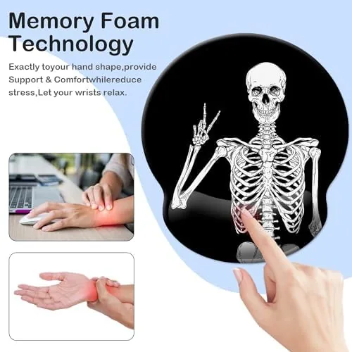 The Mouse Pad Wrist Support, Ergonomic Mouse Pad with Wrist Rest,Comfortable in real use