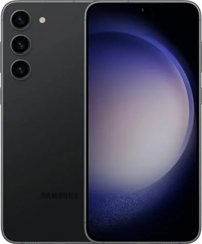 The three Galaxy phones side by side showing the size differences