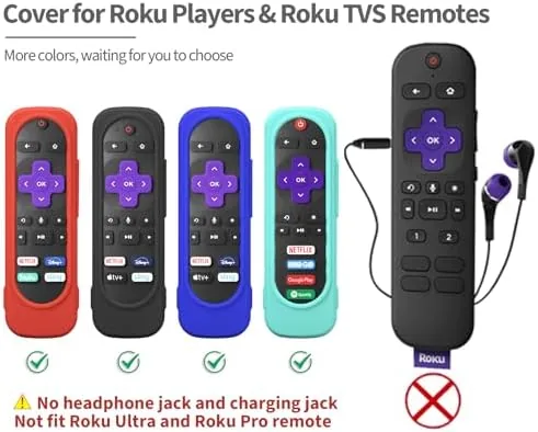The Silicone Remote Cover for Roku TV Remote,Compatible with Most Roku in real use