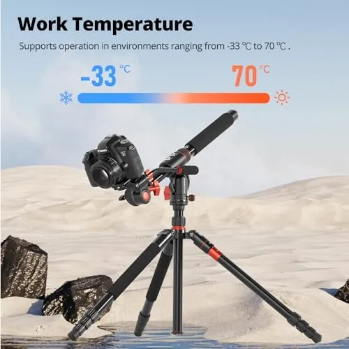 The AMBITFUL 42" Tripod Extension Arm Heavy Duty Aluminum Horizontal Boom in real use