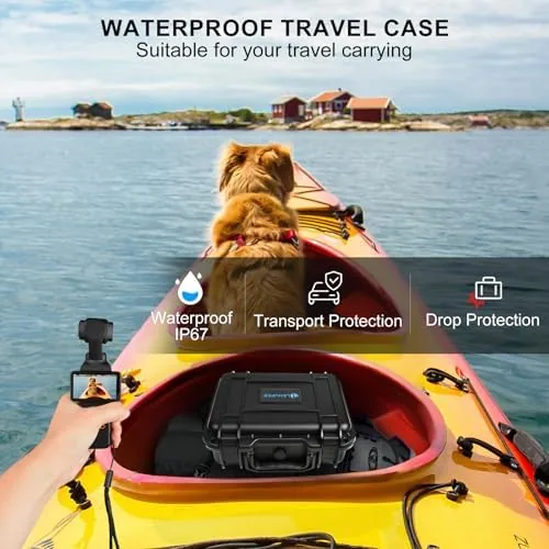 Another view of the Lekufee Waterproof Hard Case for DJI Osmo Pocket 4, DJI