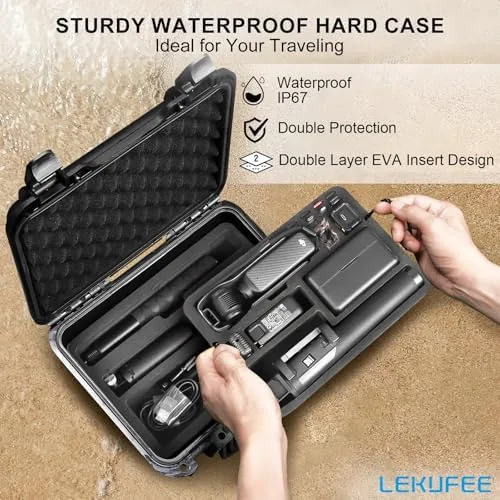 The Lekufee Waterproof Hard Case for DJI Osmo Pocket 4, DJI compared in context