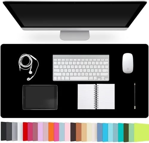Leather Desk Pad Protector,Non-Slip Desk Pad(Black, 23.6" x 13.7") | on-Slip PU Leather Large Review: Tested and Rated