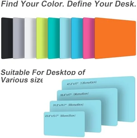 The Leather Desk Pad Protector,Non-Slip Desk Pad(Black, 23.6" x 13.7") | in real use