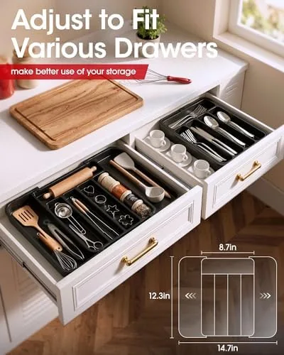 The Aujen tray holding serving spoons and kitchen tools