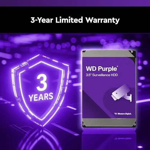 The Western Digital 8TB WD Purple Surveillance Internal Hard Drive HDD compared in context