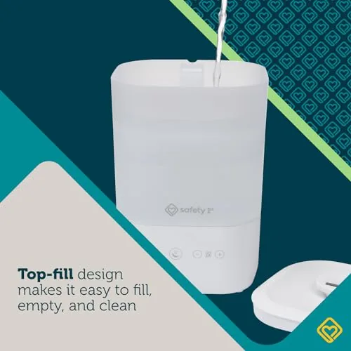Close look at the Safety 1st Comforting Cool-Mist Top-Fill Humidifier, White build quality