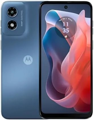Motorola Moto G Play in Sapphire Blue showing the rear camera