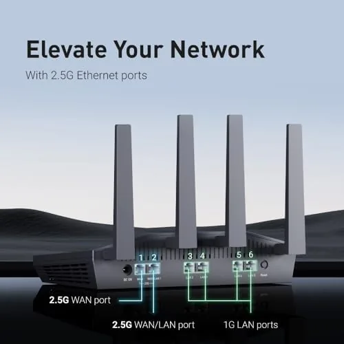 The GL.iNet GL-MT6000 Flint 2 Wi-Fi 6 Gaming Router Dual 2.5G in real use